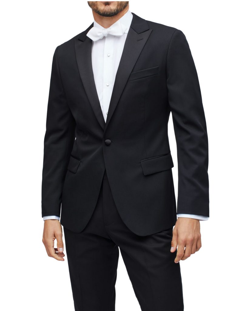 Porto Filo 2-Piece one button Men’s Slim Fit Black Tuxedo – Portofilo Suits