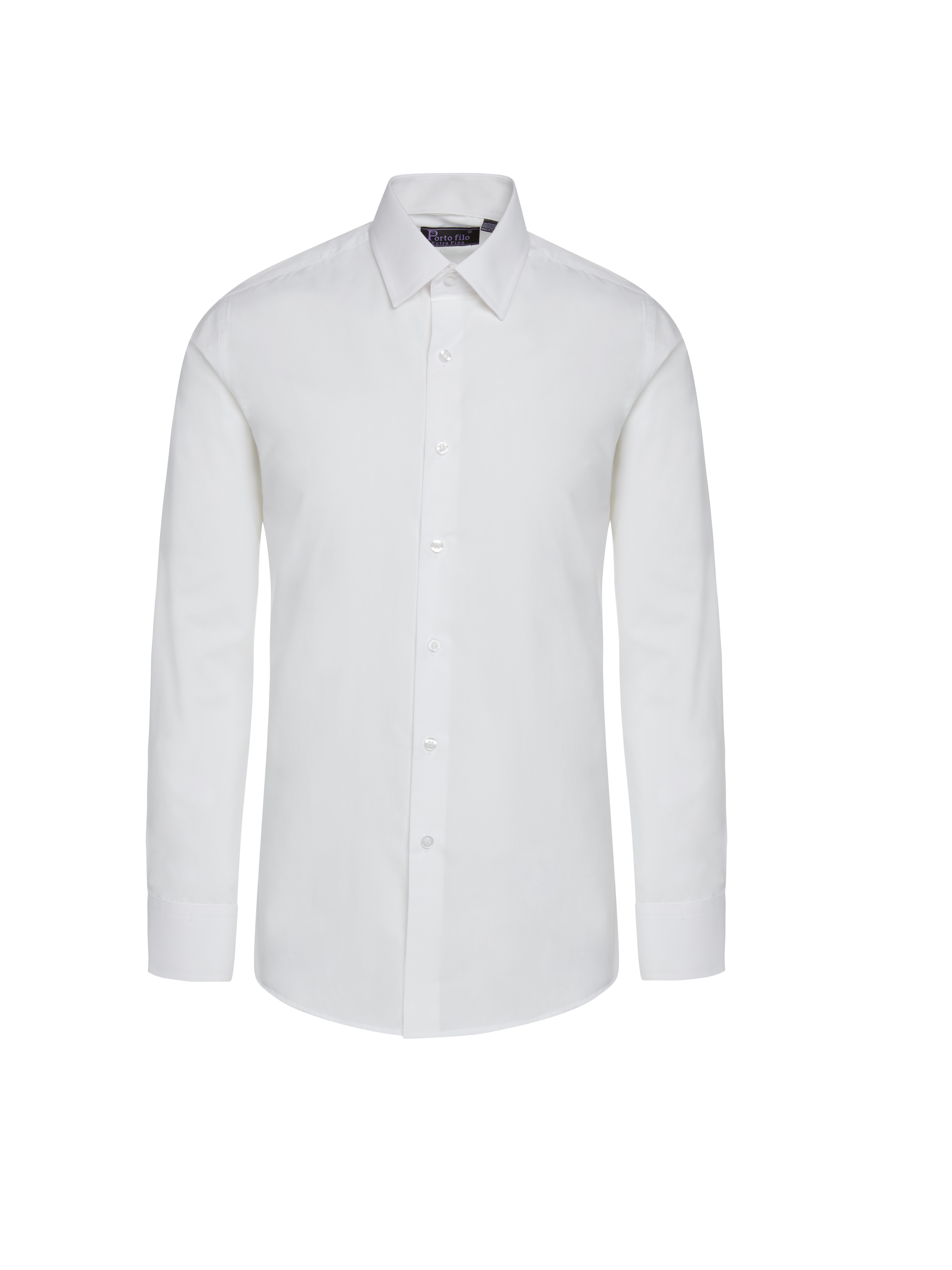 Porto Filo Men’s White Slim Fit Dress Shirt – Portofilo Suit