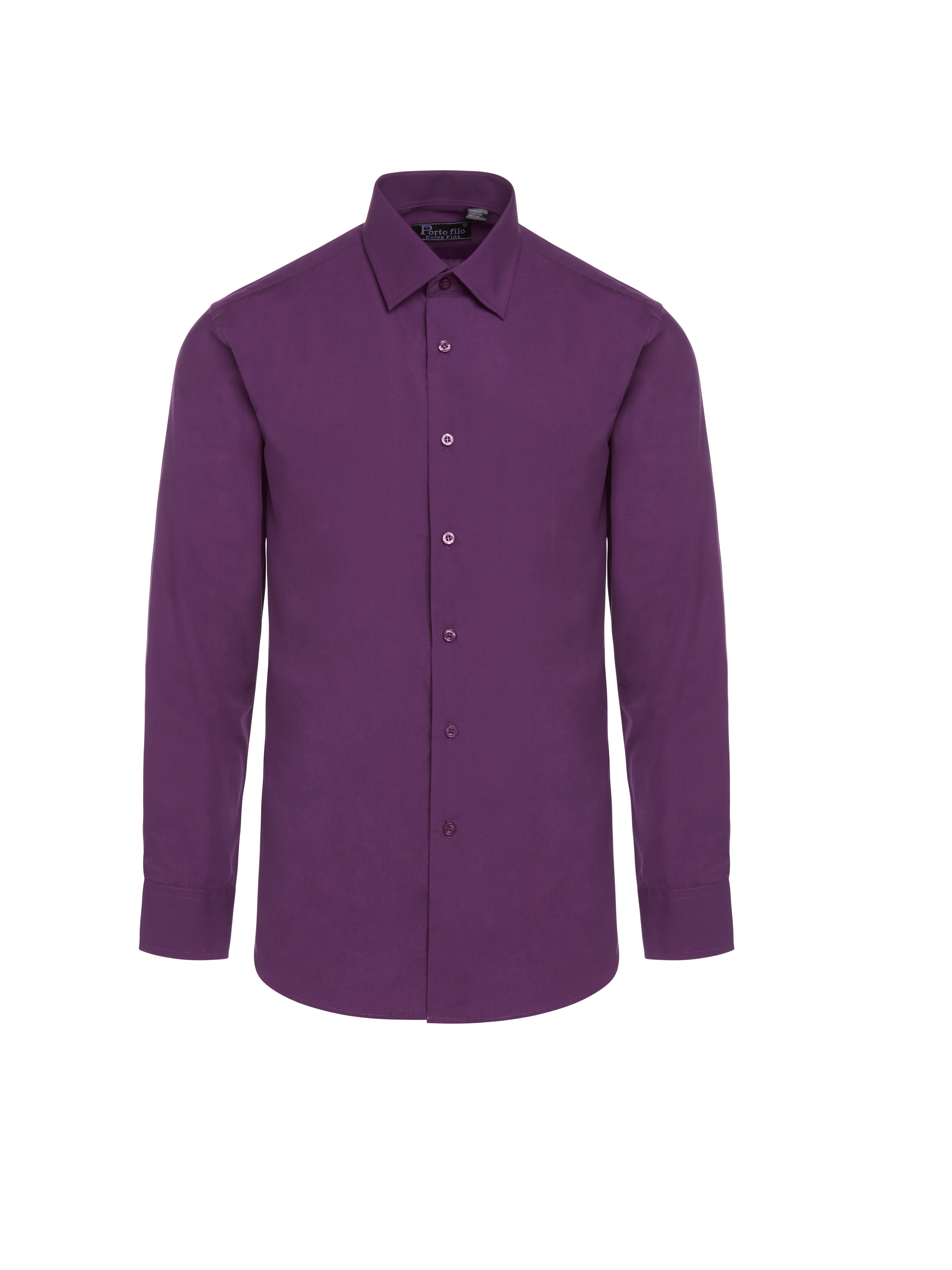 aansporing passend Raad Porto Filo Men's Button Up Dark Purple Slim Fit Dress Shirt – Portofilo  Suits