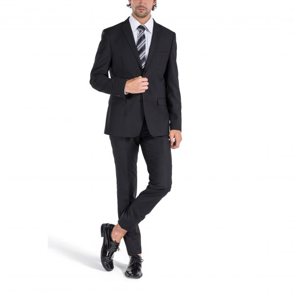 Porto Filo 2-piece Black Men’s Slim Fit Suit – Portofilo Suits