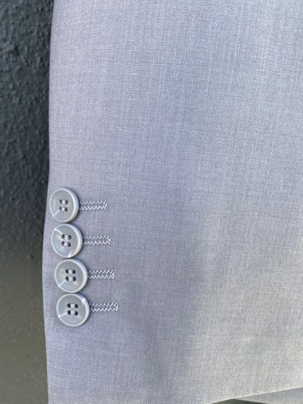 Porto Filo 2-piece Silver(light gray) Men’s Slim Fit Suit – Portofilo Suits