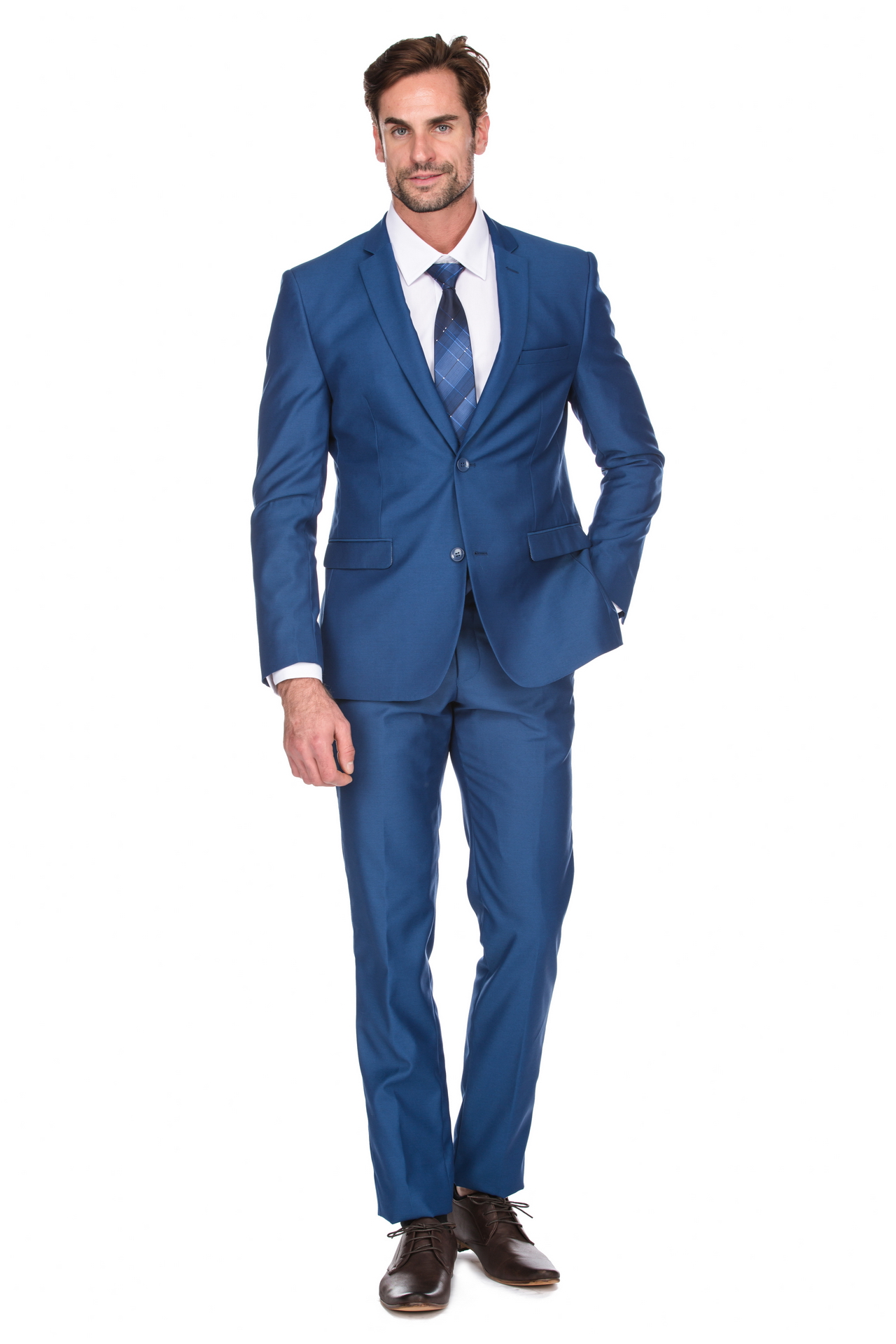 Porto Filo 2-piece Royal Blue Men's Slim Fit Suit ...
