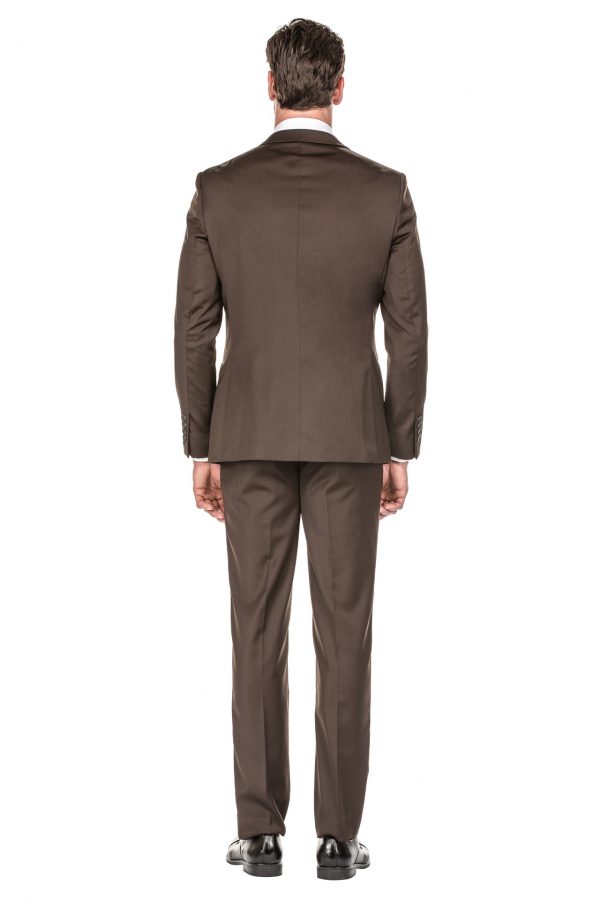 Porto Filo 3-piece Brown Men’s Slim Fit Suit – Portofilo Suits