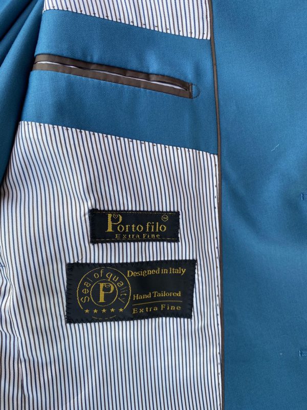 Porto Filo 2-piece Summer Teal Men’s Slim Fit Suit – Portofilo Suits