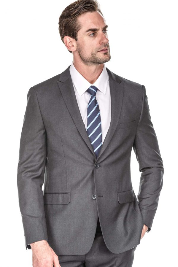Porto Filo 2-piece Charcoal Men’s Slim Fit Suit – Portofilo Suits