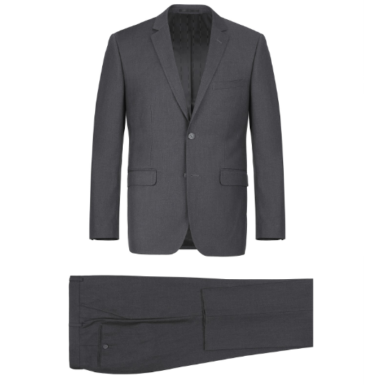 Porto Filo 3-piece Charcoal Gray Men’s Slim Fit Suit(jacket+pant+vest ...