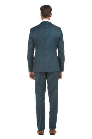 Porto Filo 2-piece Dark Teal Men’s Slim Fit Suit (jacket+pant ...